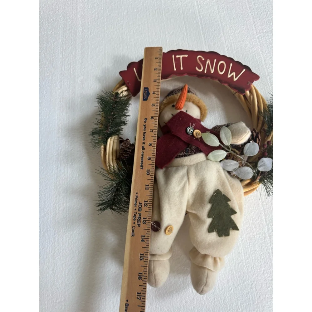 DanDee Collectors Choice Christmas Wreath One Size Beige and Red